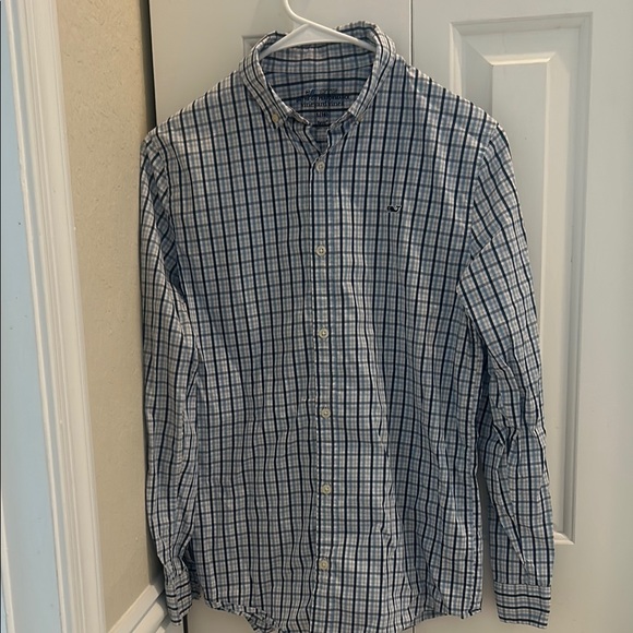 Vineyard Vines Navy and White Checkered Shirt - Picture 1 of 3